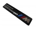 Μεταλλικό Σήμα Έμβλημα M Motorsport αυτοκόλλητο Μαύρο για BMW